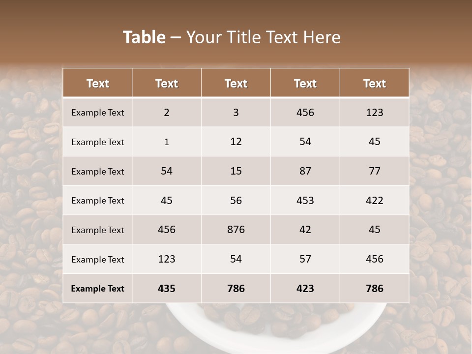 Hot Flavor Caffeine PowerPoint Template