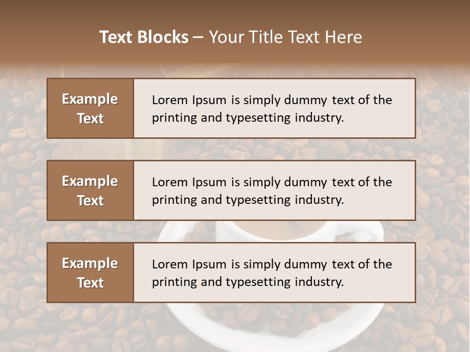 Hot Flavor Caffeine PowerPoint Template