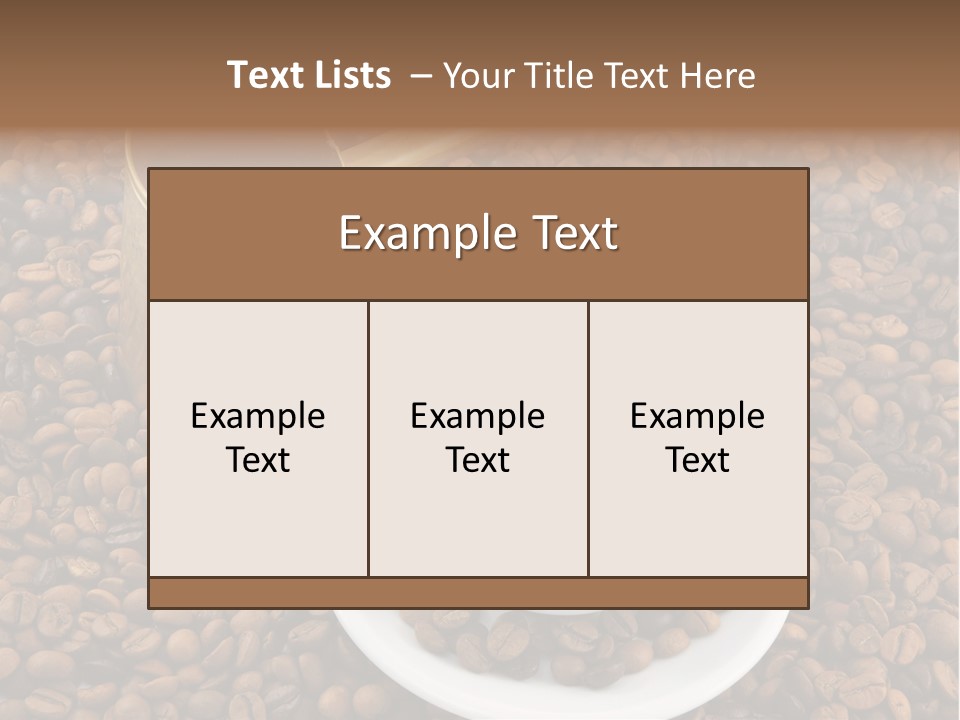 Hot Flavor Caffeine PowerPoint Template