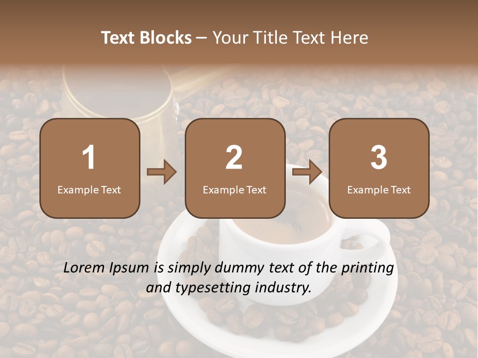 Hot Flavor Caffeine PowerPoint Template