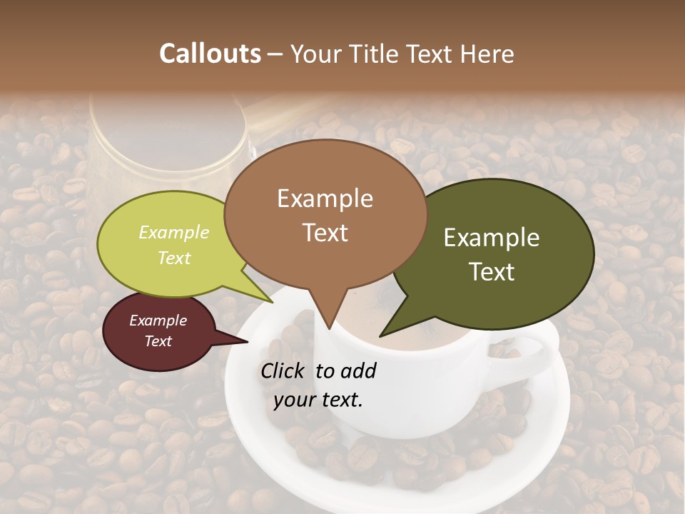 Hot Flavor Caffeine PowerPoint Template