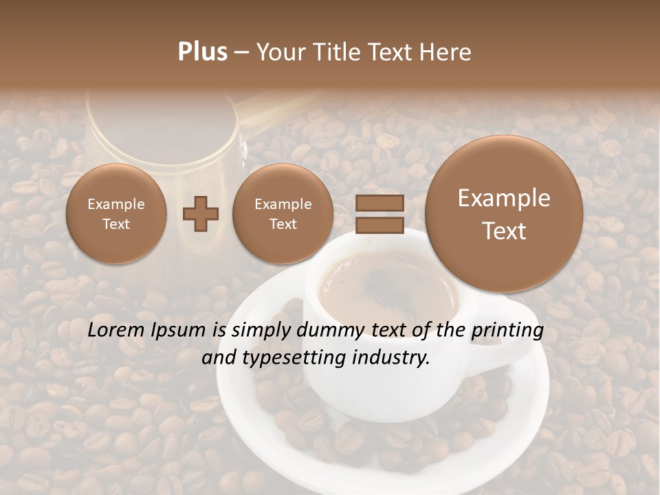 Hot Flavor Caffeine PowerPoint Template