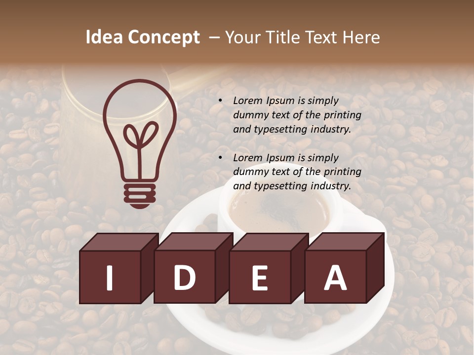 Hot Flavor Caffeine PowerPoint Template