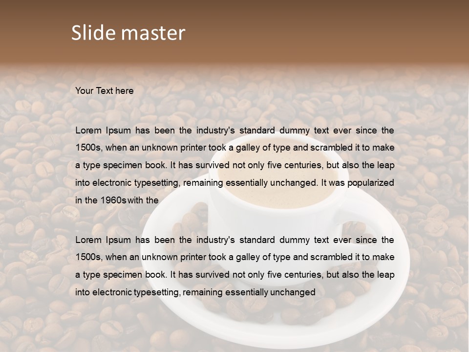 Aromatic Espresso Aroma PowerPoint Template