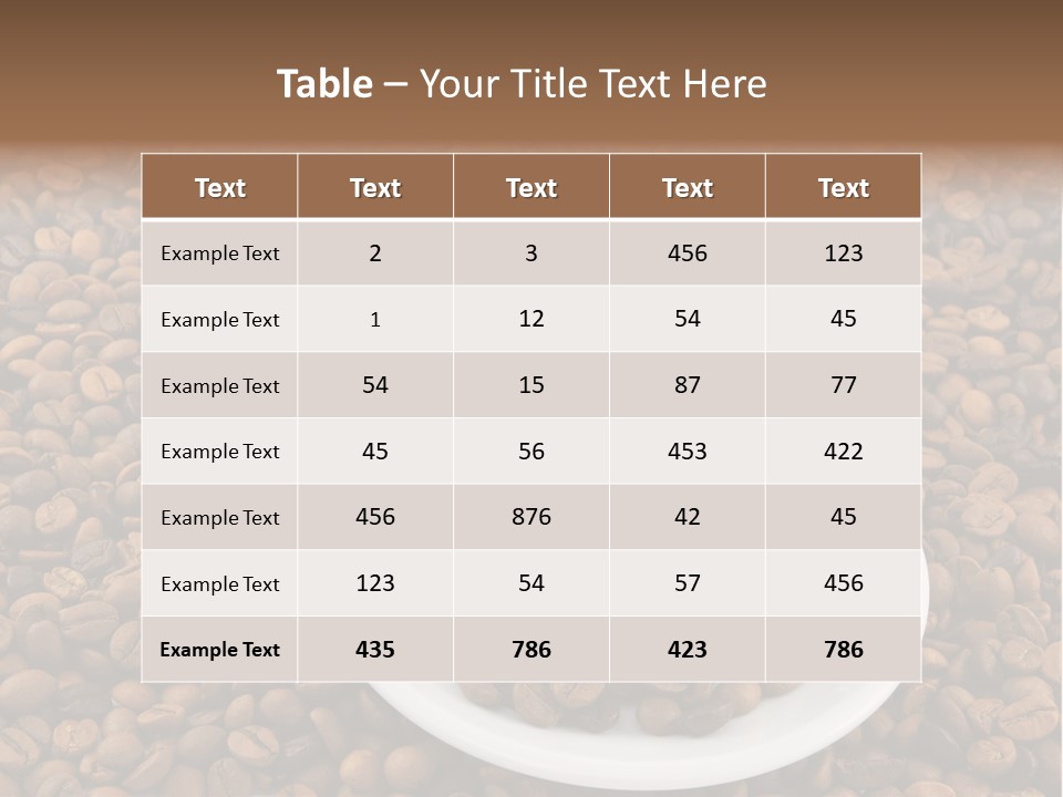 Aromatic Espresso Aroma PowerPoint Template