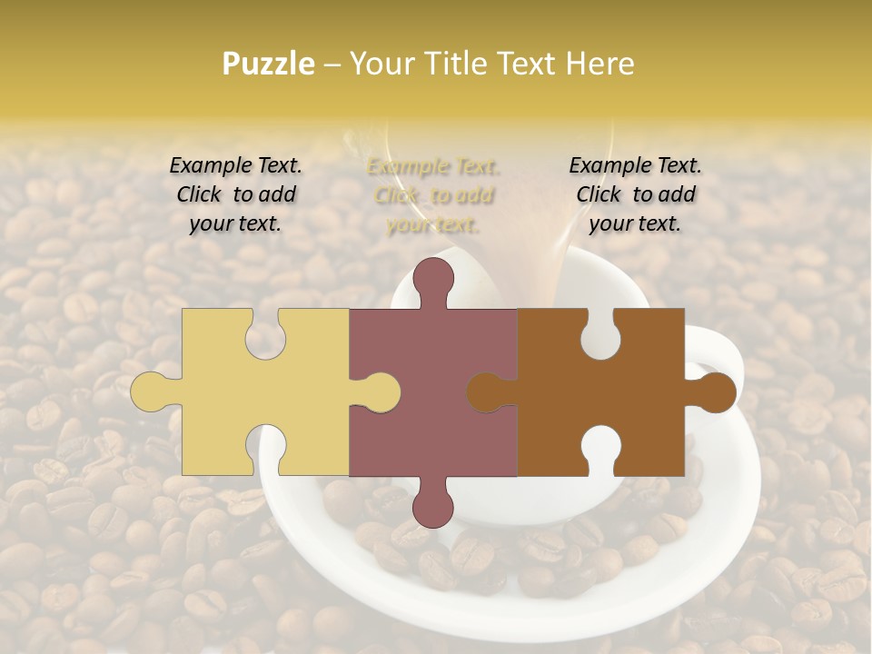 Caffeine Cup Coffee PowerPoint Template