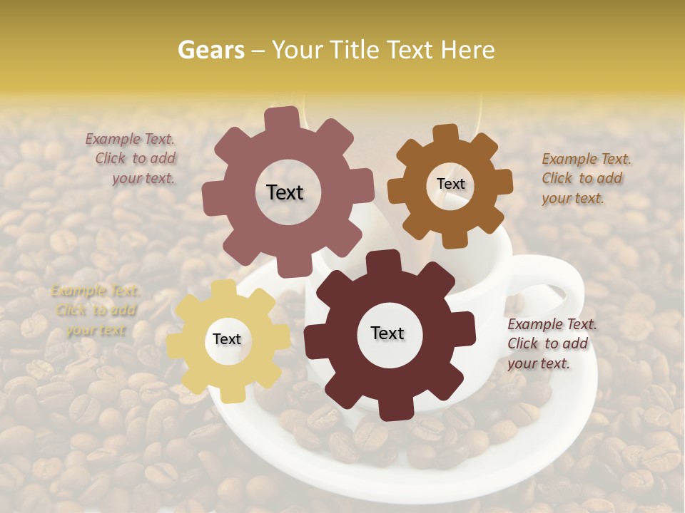 Caffeine Cup Coffee PowerPoint Template