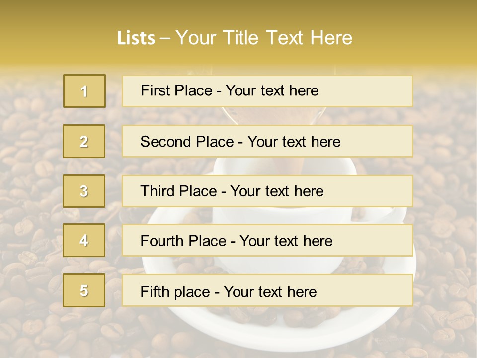 Caffeine Cup Coffee PowerPoint Template