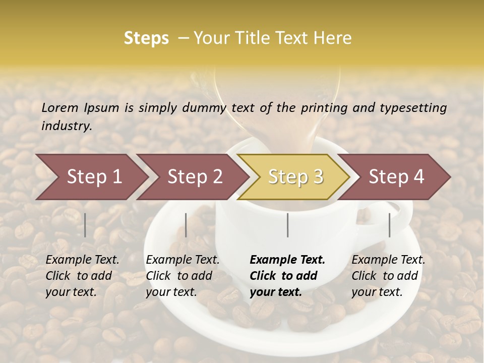 Caffeine Cup Coffee PowerPoint Template