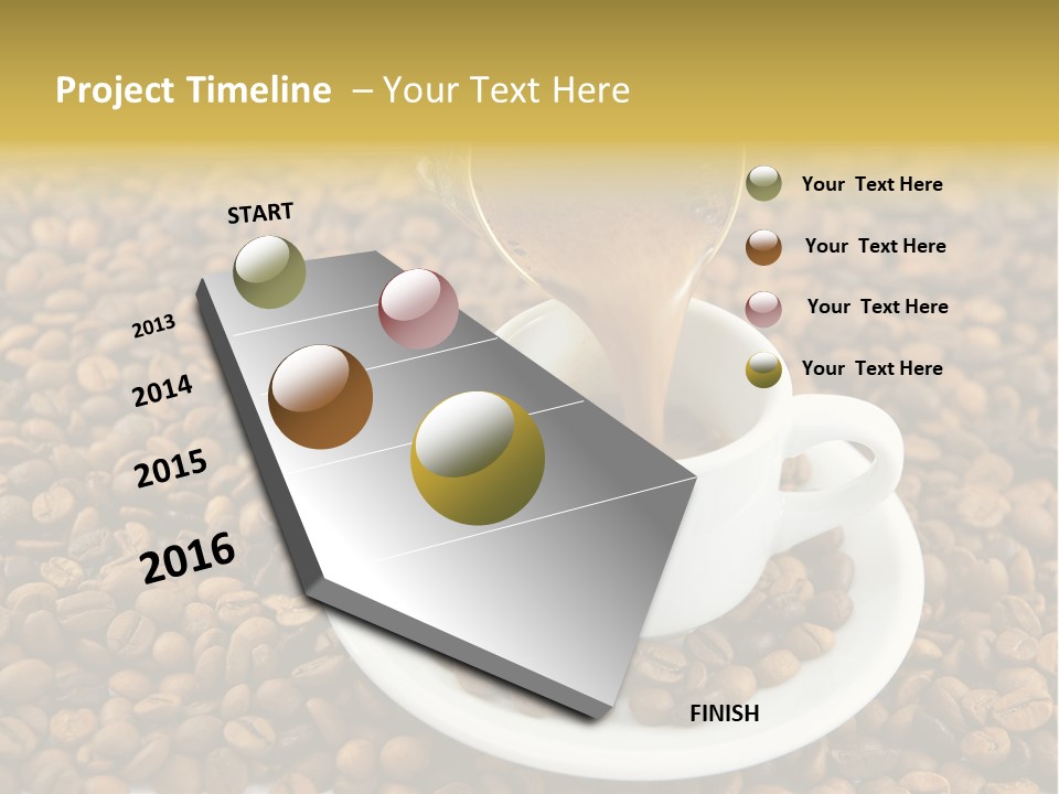 Caffeine Cup Coffee PowerPoint Template