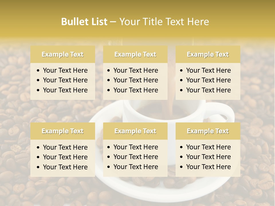 Caffeine Cup Coffee PowerPoint Template