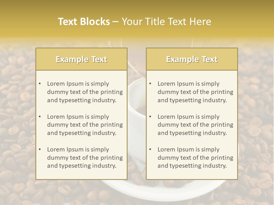 Caffeine Cup Coffee PowerPoint Template