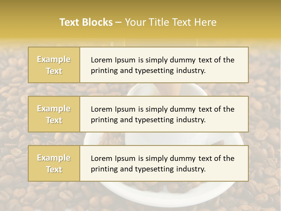 Caffeine Cup Coffee PowerPoint Template