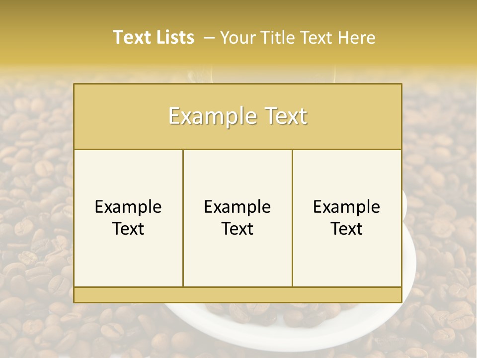 Caffeine Cup Coffee PowerPoint Template