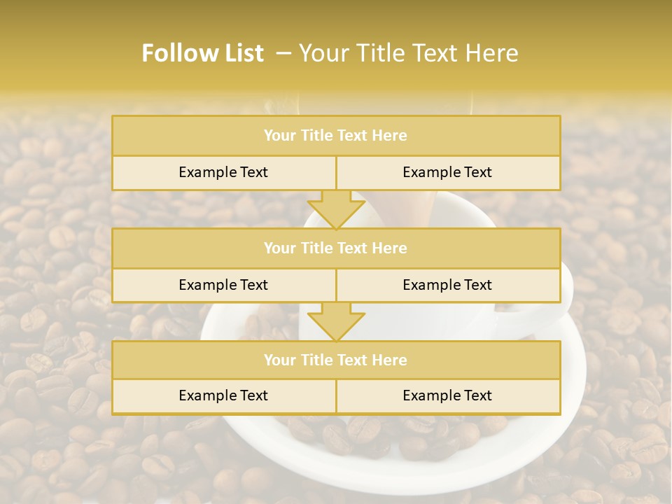 Caffeine Cup Coffee PowerPoint Template