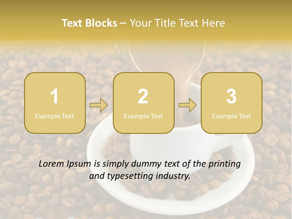 Caffeine Cup Coffee PowerPoint Template