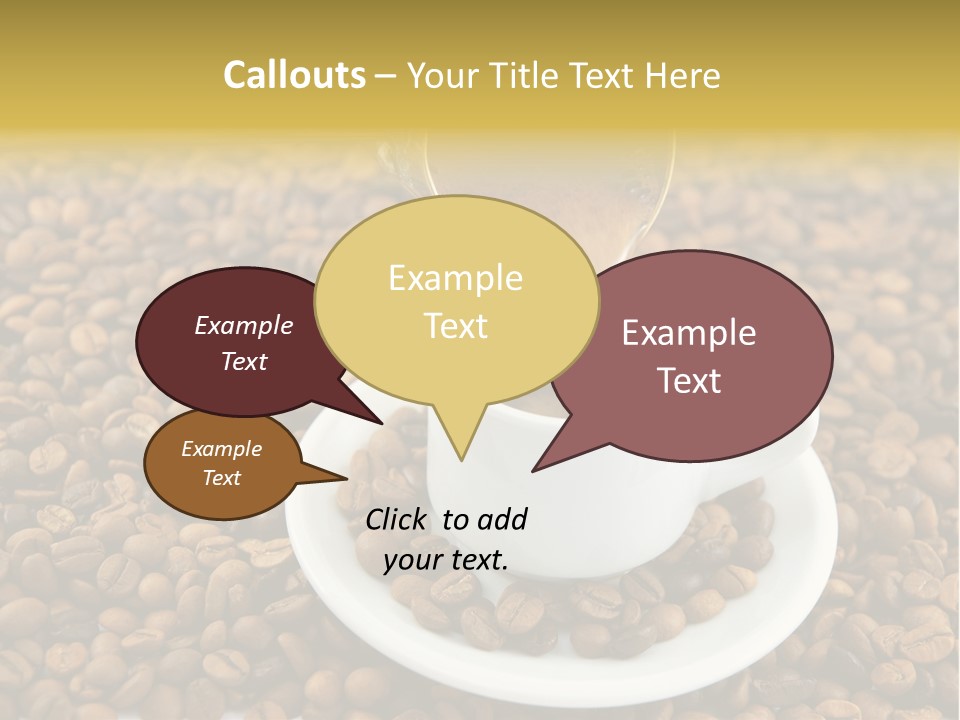 Caffeine Cup Coffee PowerPoint Template