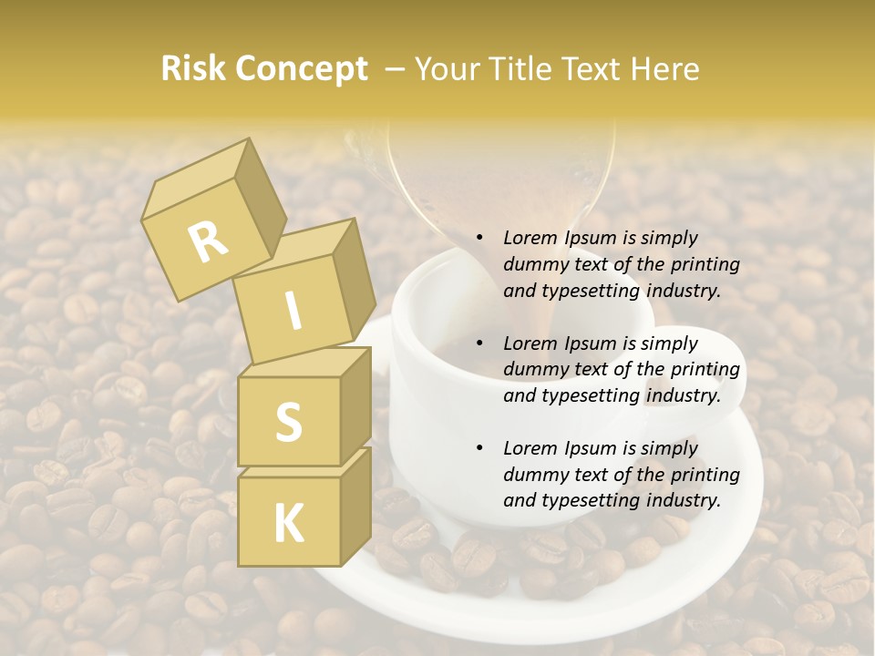 Caffeine Cup Coffee PowerPoint Template