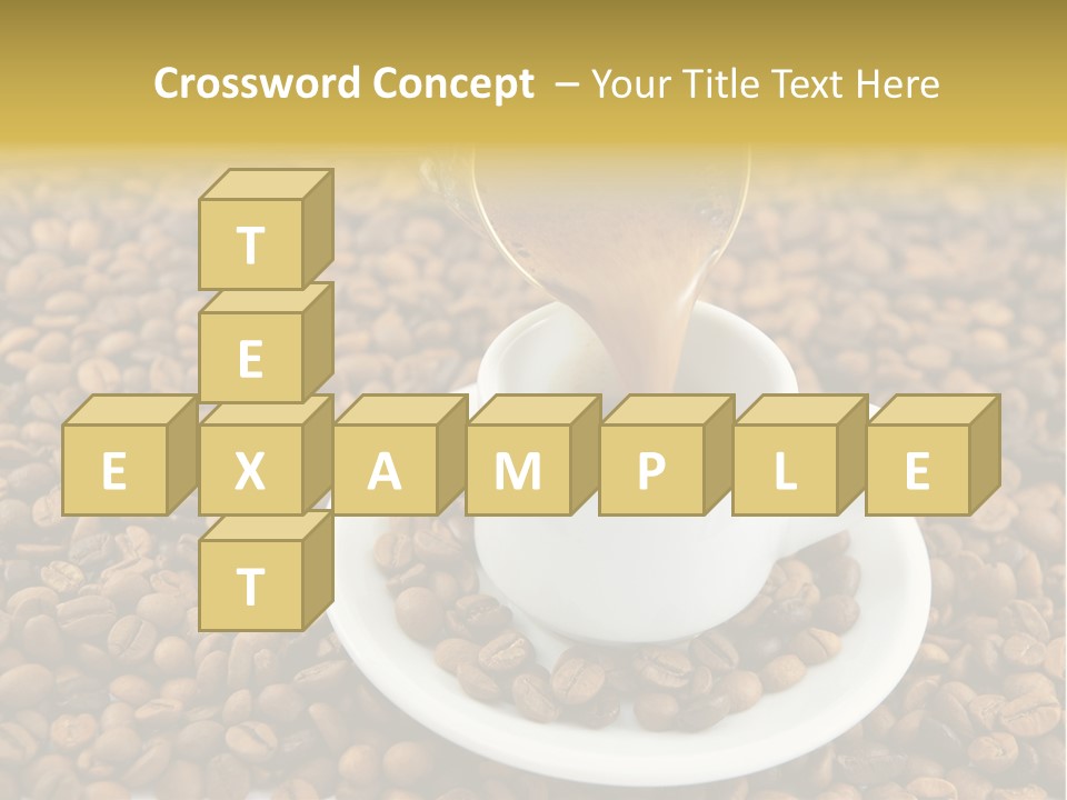 Caffeine Cup Coffee PowerPoint Template