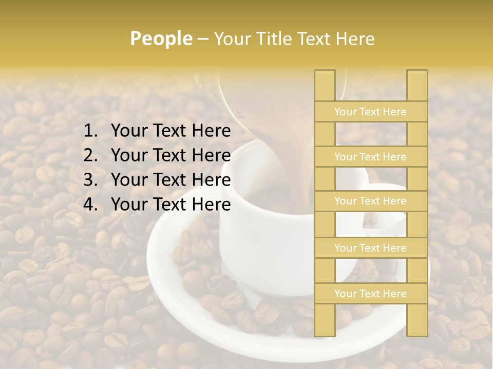 Caffeine Cup Coffee PowerPoint Template