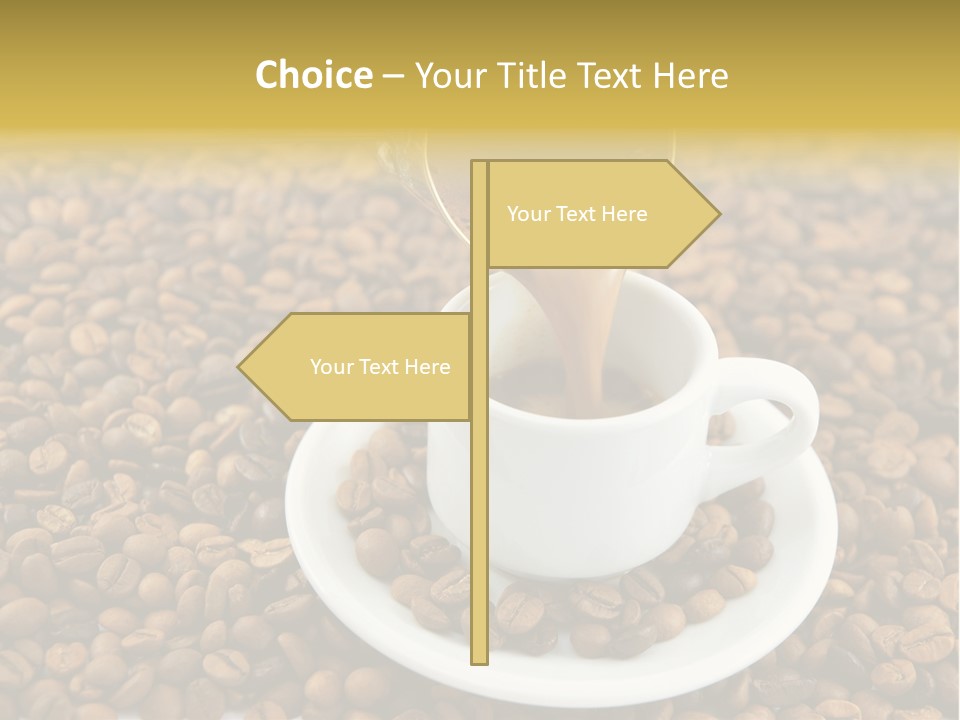 Caffeine Cup Coffee PowerPoint Template