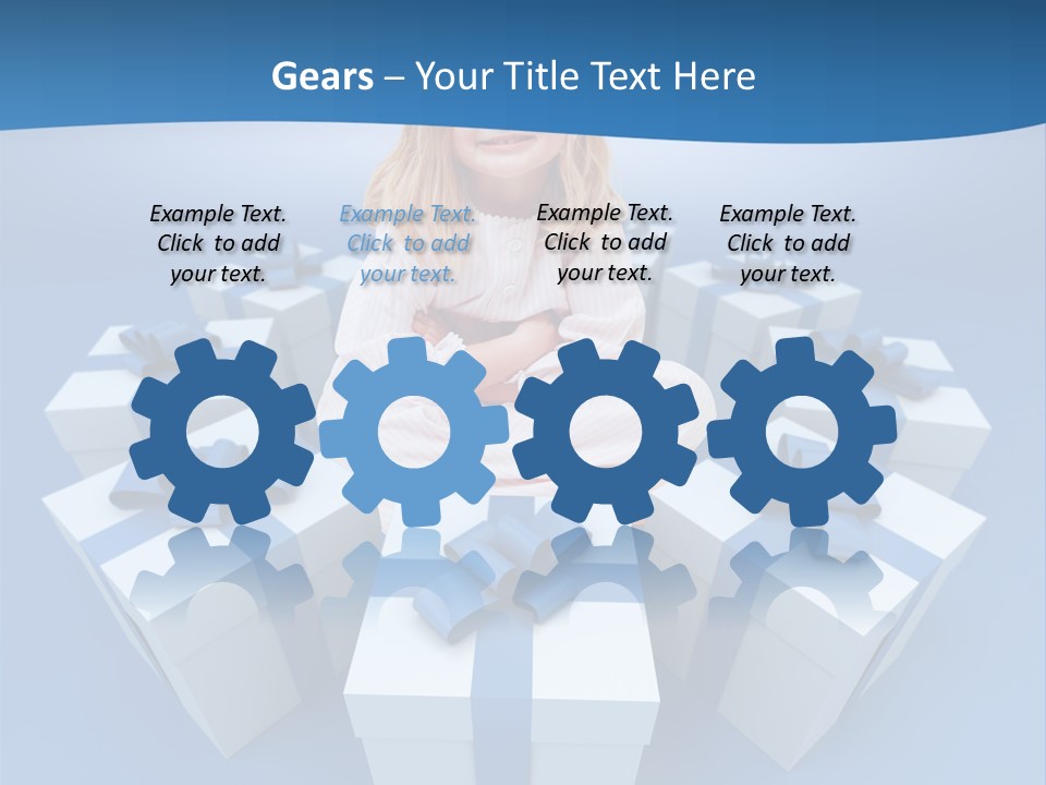 Nightie Nightdress Smile PowerPoint Template