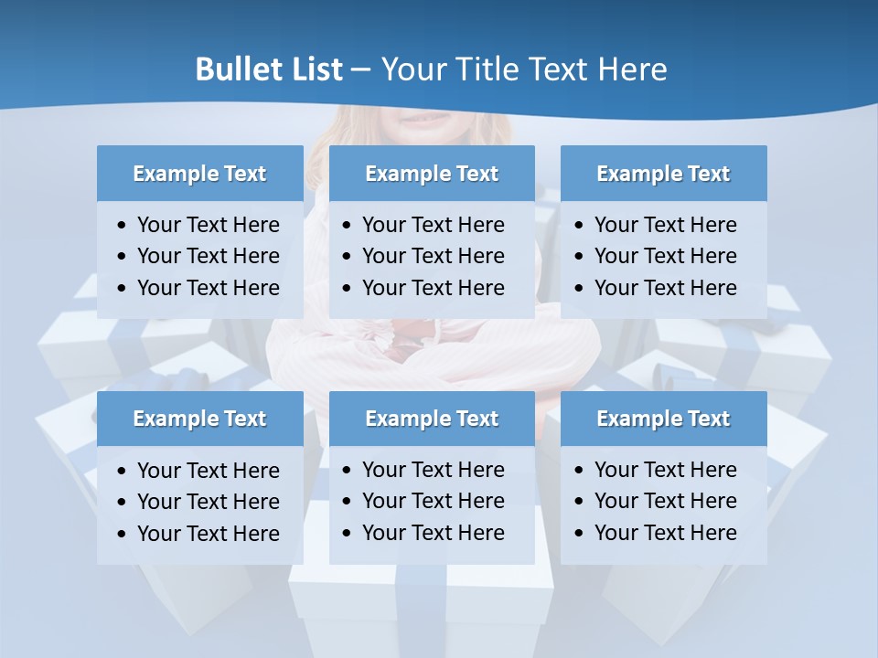 Nightie Nightdress Smile PowerPoint Template