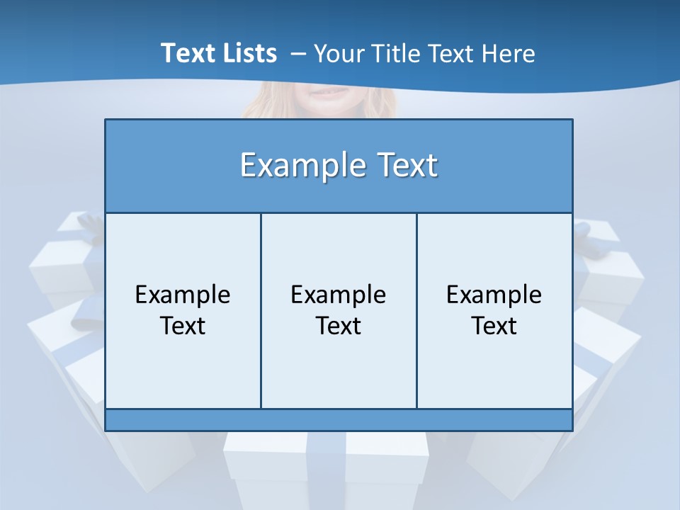 Nightie Nightdress Smile PowerPoint Template