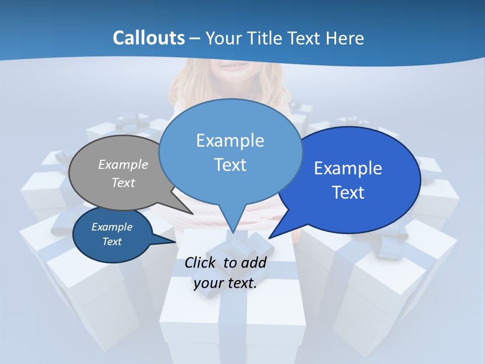Nightie Nightdress Smile PowerPoint Template