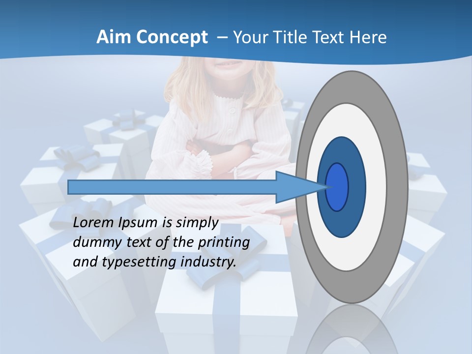 Nightie Nightdress Smile PowerPoint Template