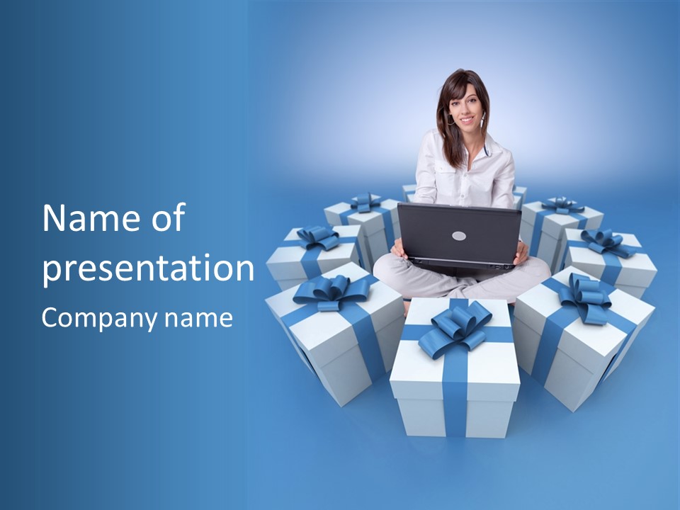 Online Caucasian Buy PowerPoint Template