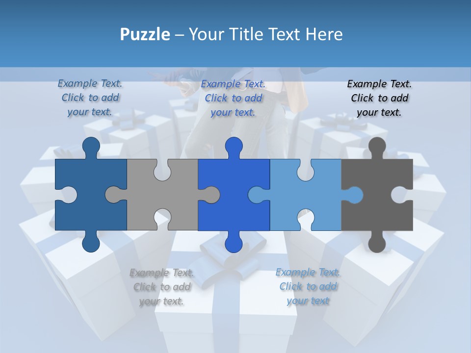 Gift Jeans Beautiful PowerPoint Template