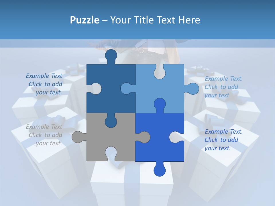 Gift Jeans Beautiful PowerPoint Template