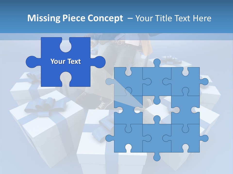 Gift Jeans Beautiful PowerPoint Template