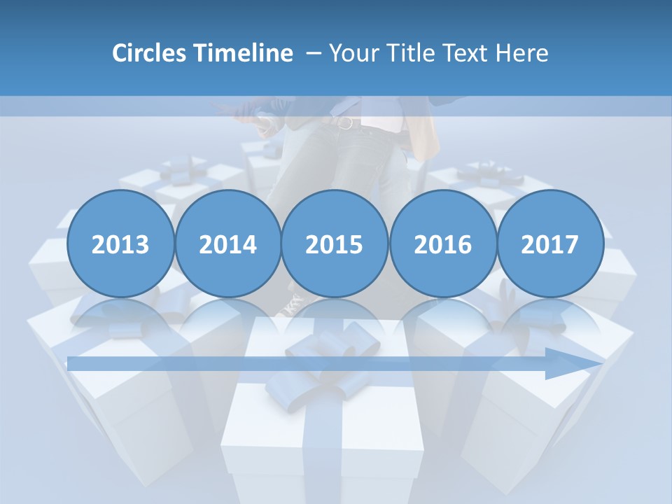 Gift Jeans Beautiful PowerPoint Template