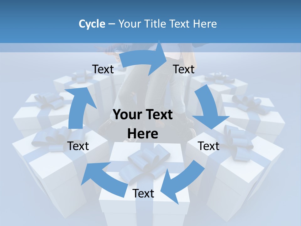 Gift Jeans Beautiful PowerPoint Template