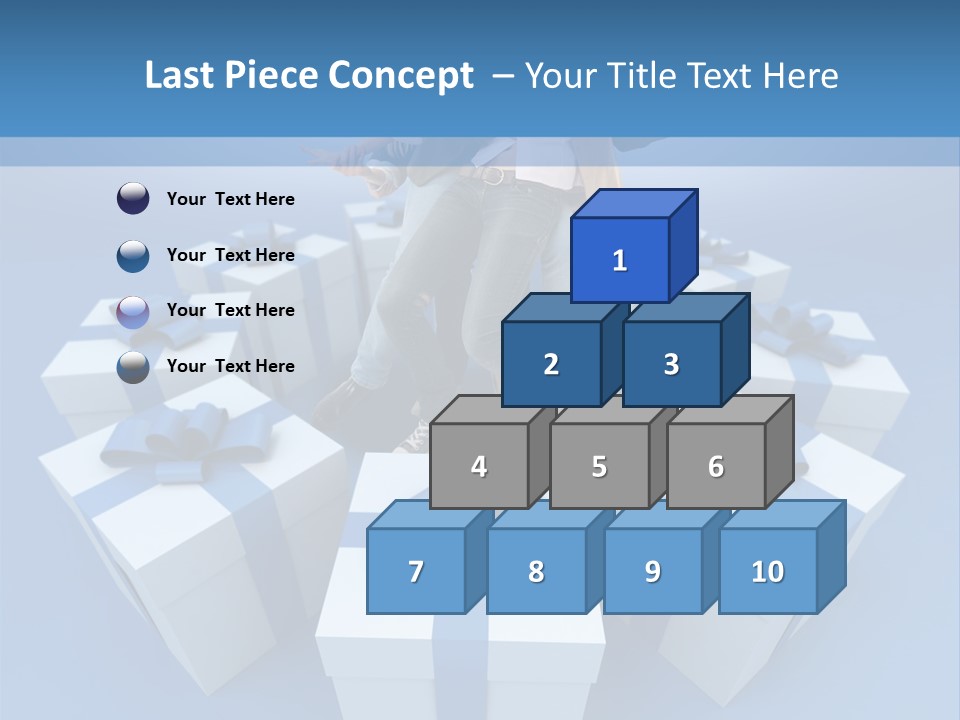 Gift Jeans Beautiful PowerPoint Template