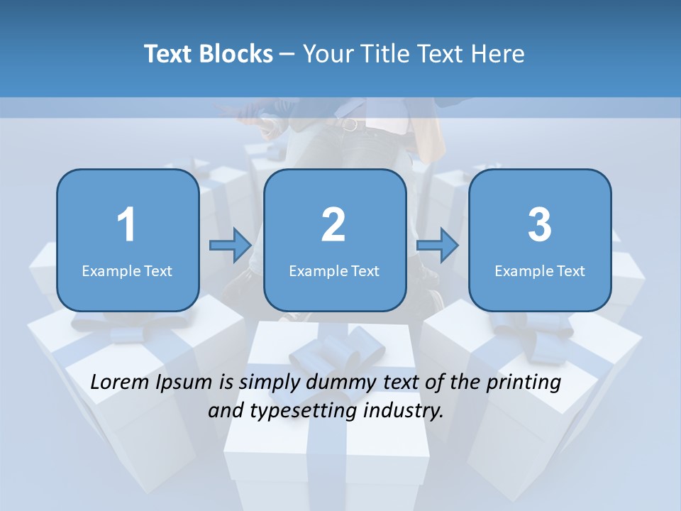 Gift Jeans Beautiful PowerPoint Template