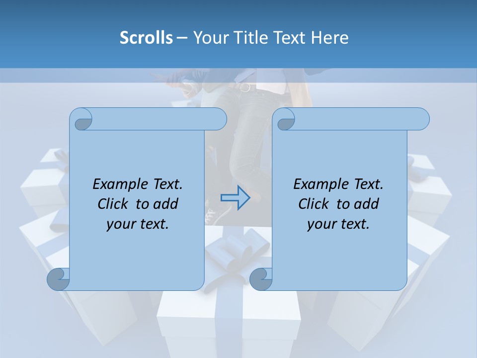 Gift Jeans Beautiful PowerPoint Template