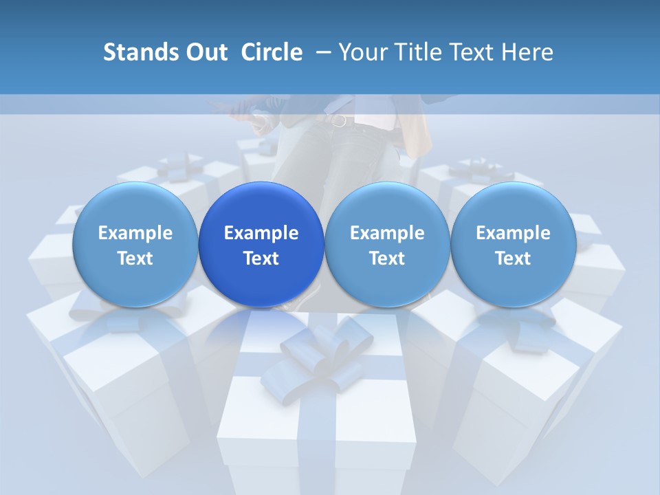 Gift Jeans Beautiful PowerPoint Template