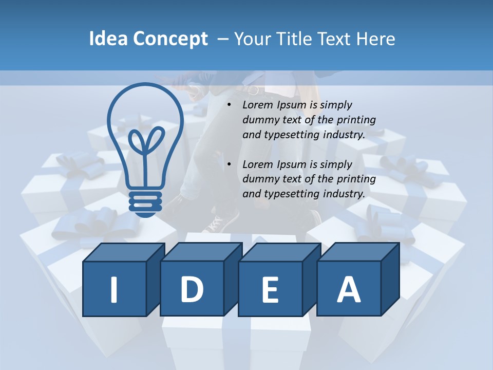 Gift Jeans Beautiful PowerPoint Template