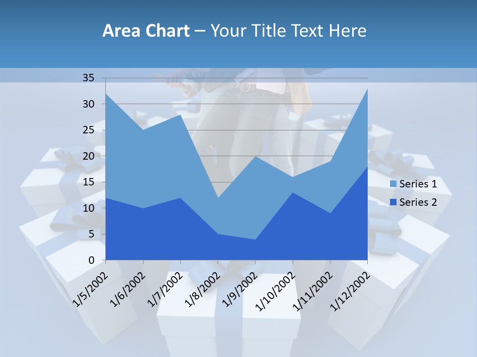 Gift Jeans Beautiful PowerPoint Template