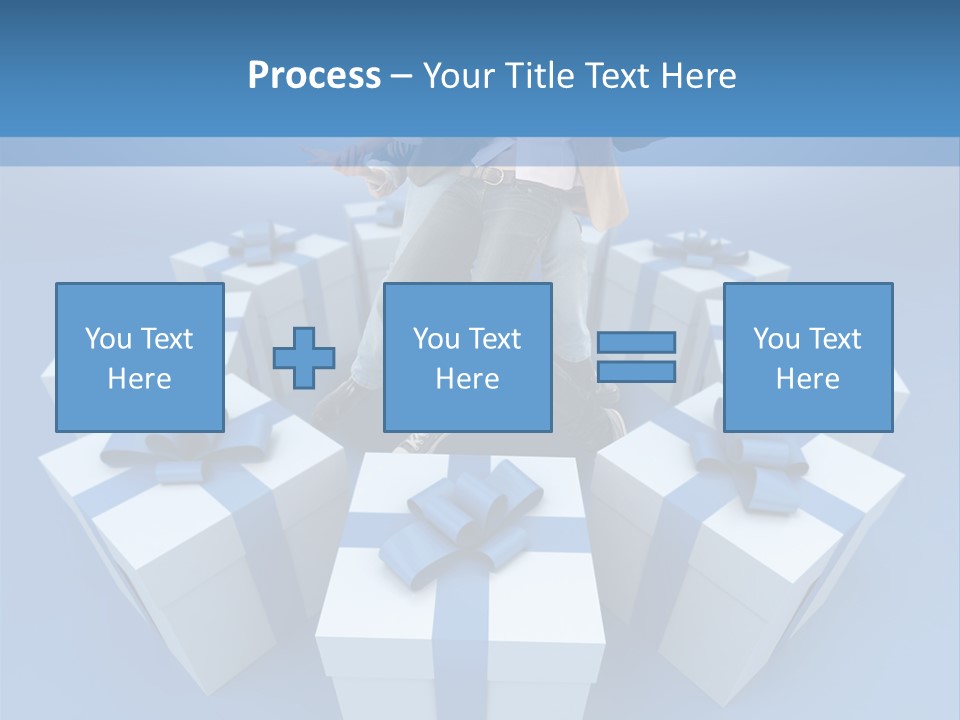 Gift Jeans Beautiful PowerPoint Template
