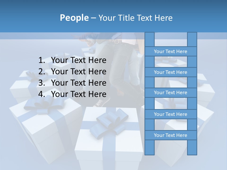 Gift Jeans Beautiful PowerPoint Template