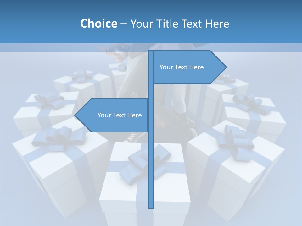 Gift Jeans Beautiful PowerPoint Template