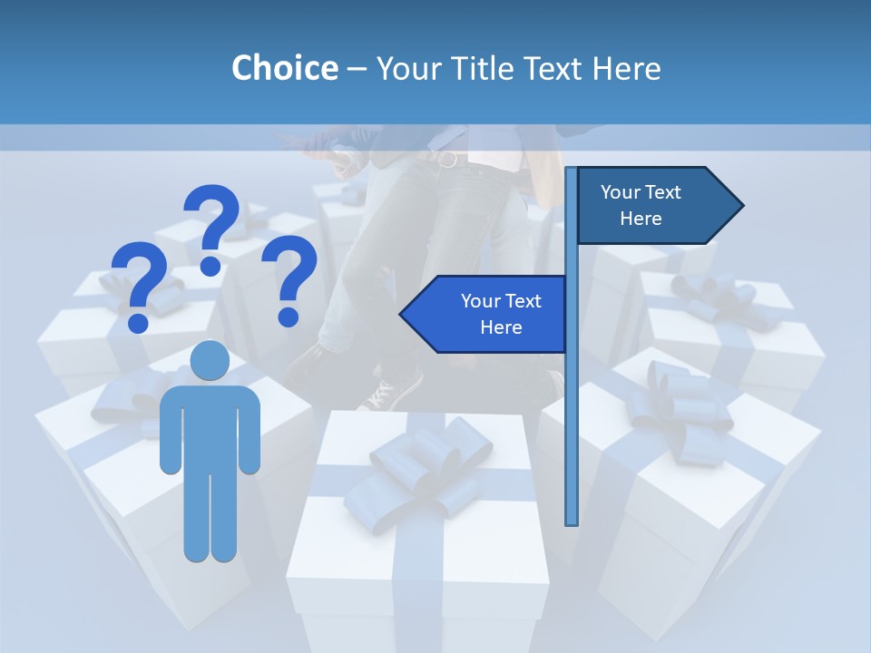 Gift Jeans Beautiful PowerPoint Template