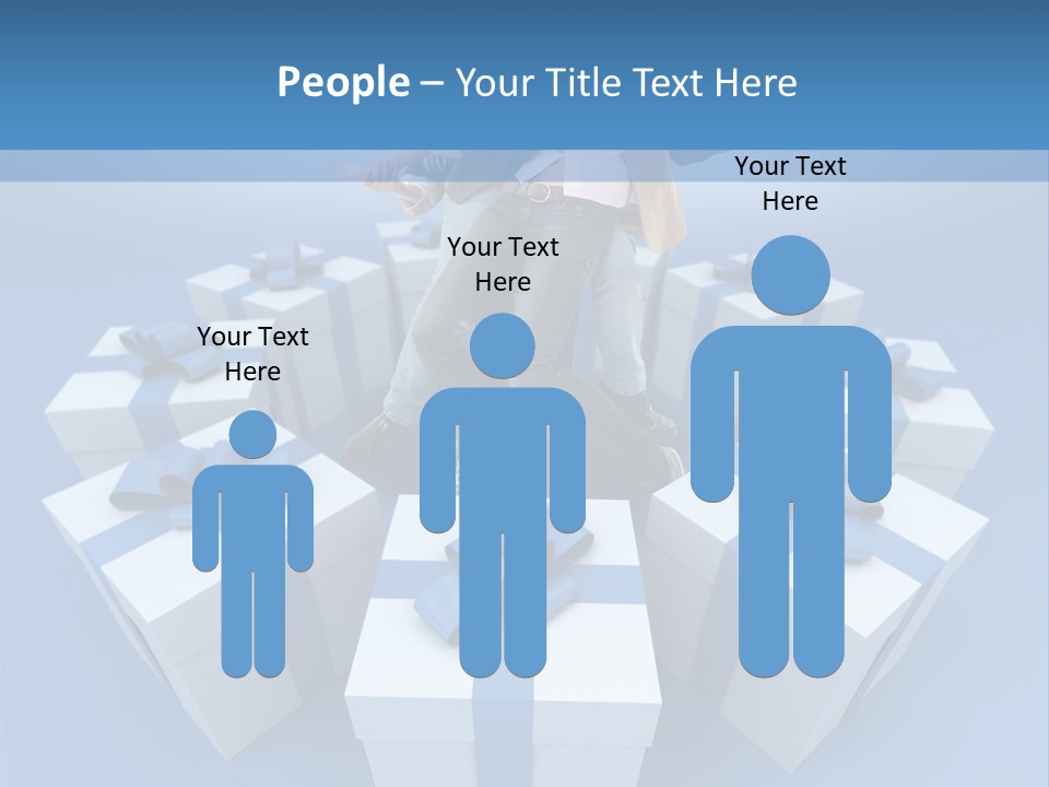 Gift Jeans Beautiful PowerPoint Template
