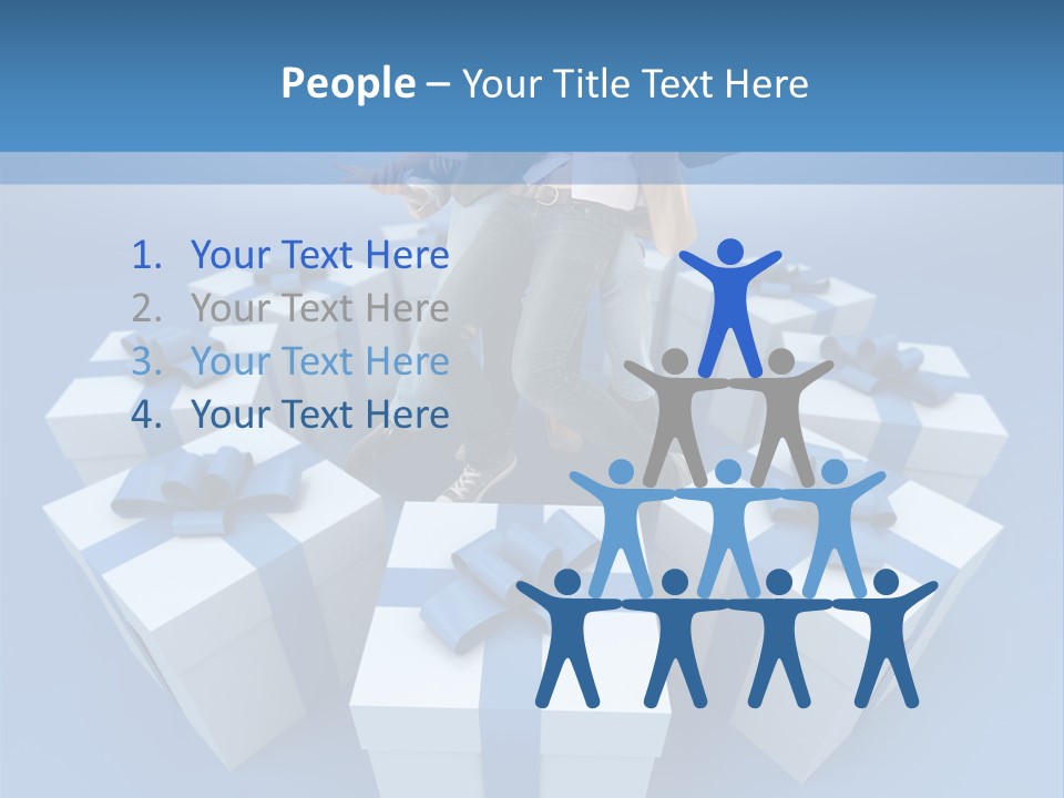 Gift Jeans Beautiful PowerPoint Template