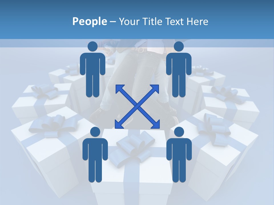 Gift Jeans Beautiful PowerPoint Template
