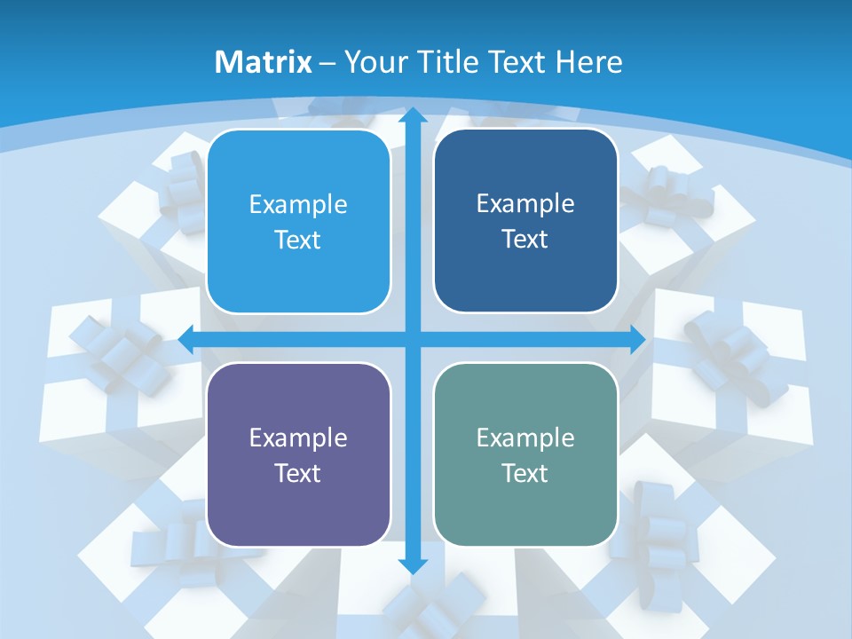 Ribbon Parcel Greetings PowerPoint Template